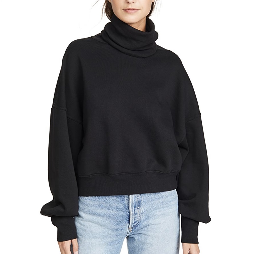 AGOLDE x Anthro Balloon Sleeve Turtleneck Pullover - Picture 7 of 16